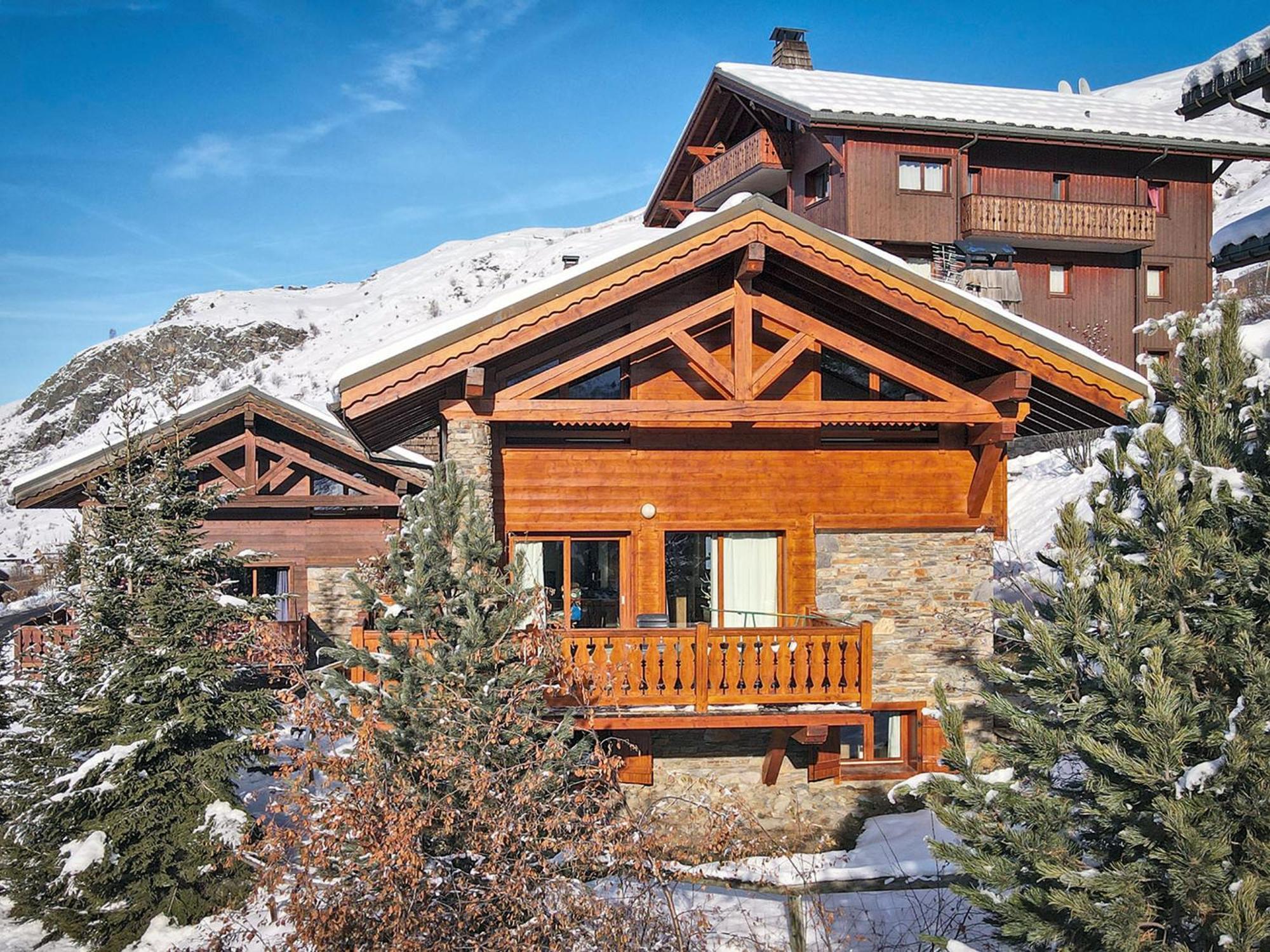 Вилла Chalet Familial Aux Menuires, Sauna, Parking, Proche Pistes De Ski - Fr-1-613B-12 Сен-Мартен-де-Бельвиль Экстерьер фото